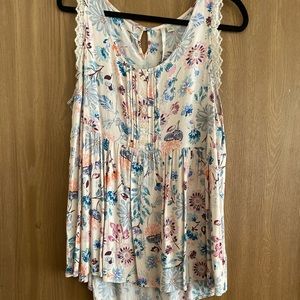 Lauren Conrad Floral Tank